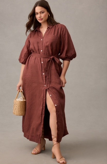 Linen Maxi Dress